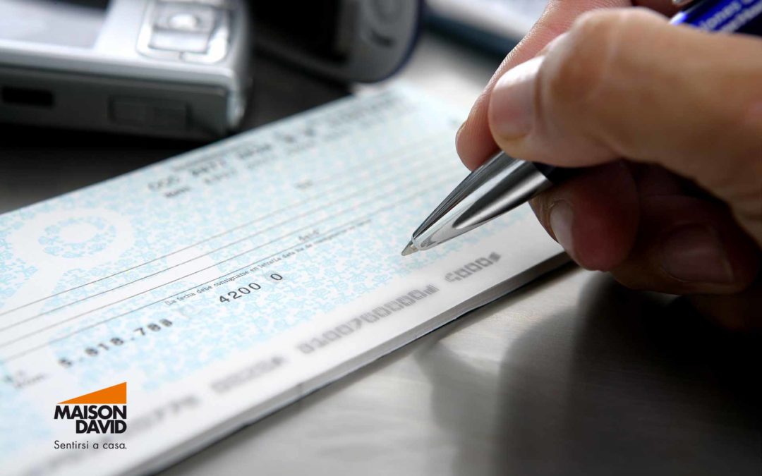 Assegno proposta di acquisto immobiliare: alcuni consigli