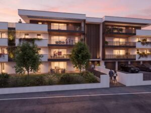 Residenze Sunrise — facciata e terrazze (render)